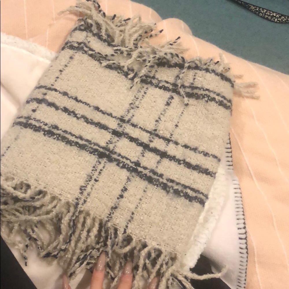 Blue winter scarf